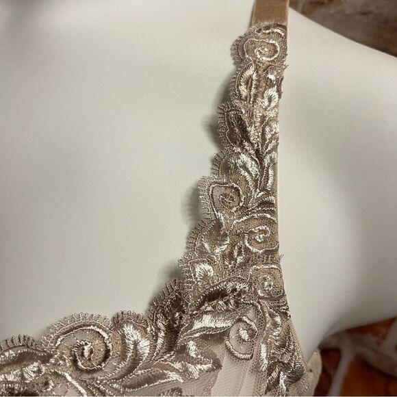 Soma sensuous lace nude unlined bra Sz 38D - Picture 5 of 7